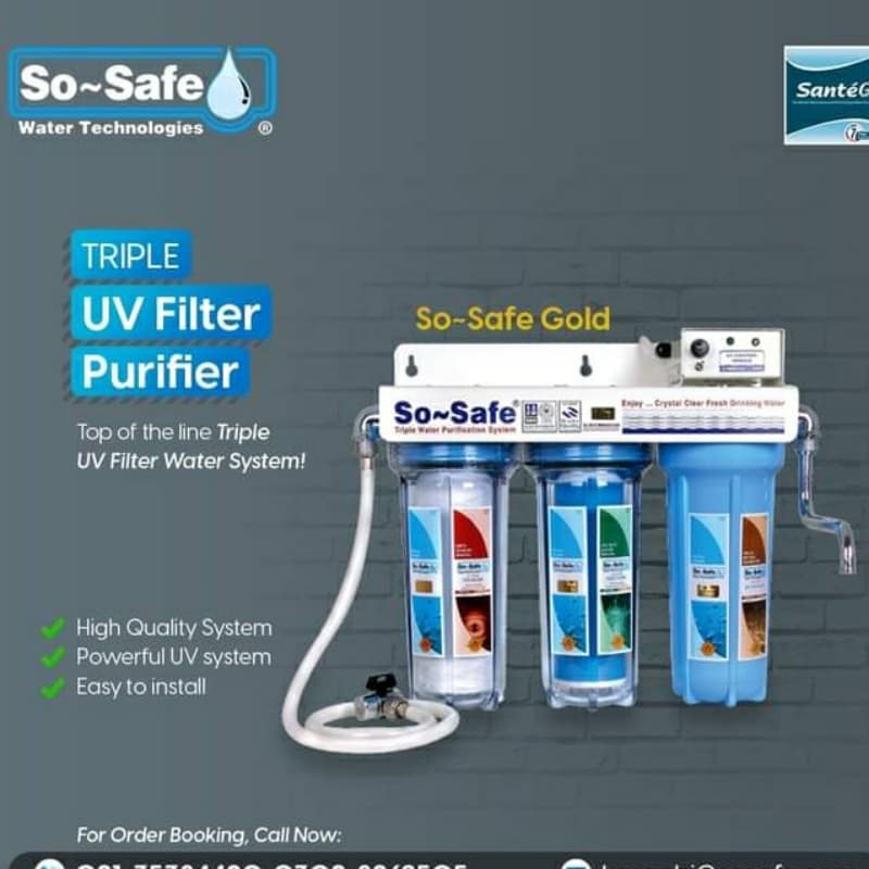 Orignal Sosafe water Purifier Three Stage